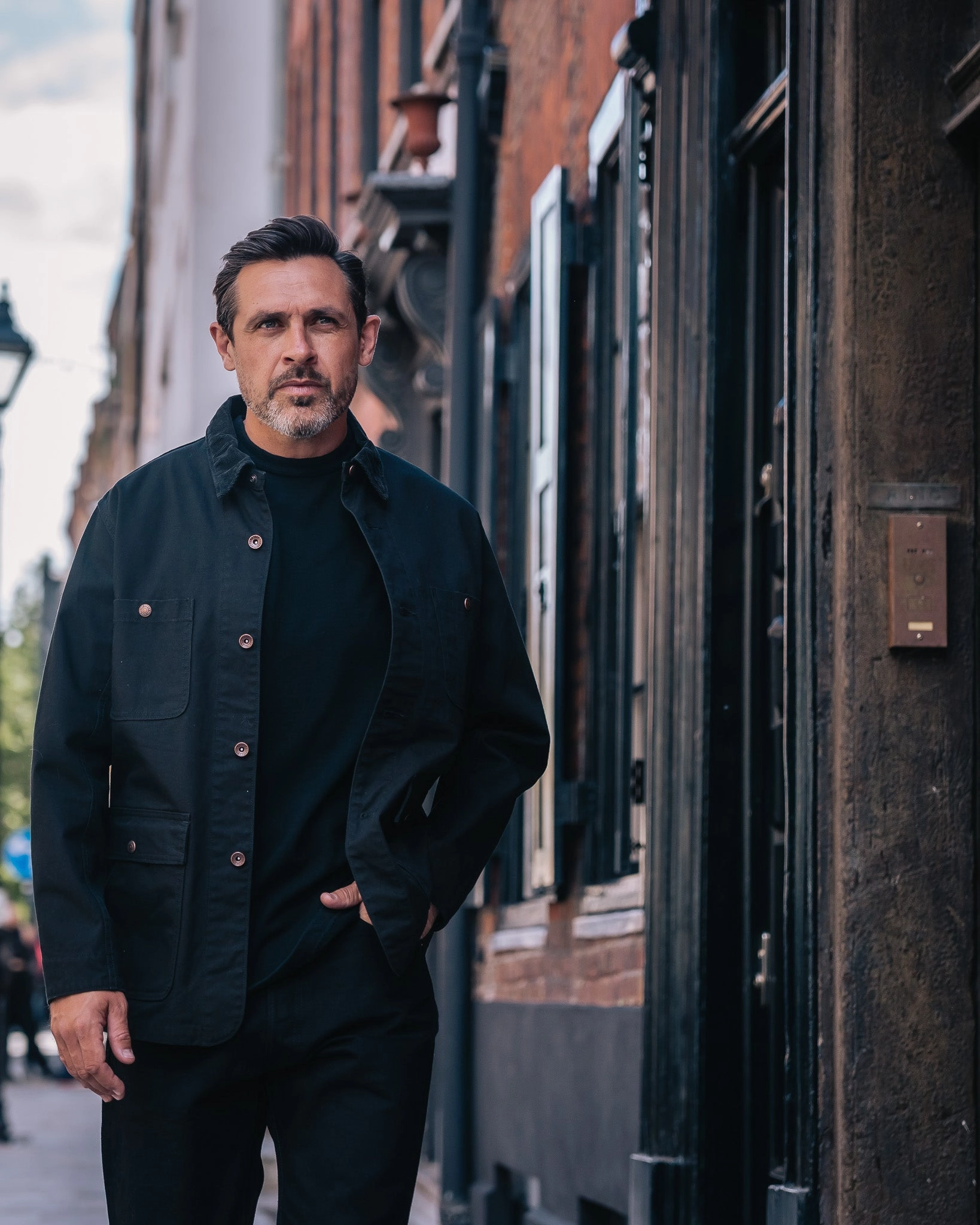 Temperature Regulating 10oz Kurashikizome? Organic Cotton Duck Chore Jacket - Black