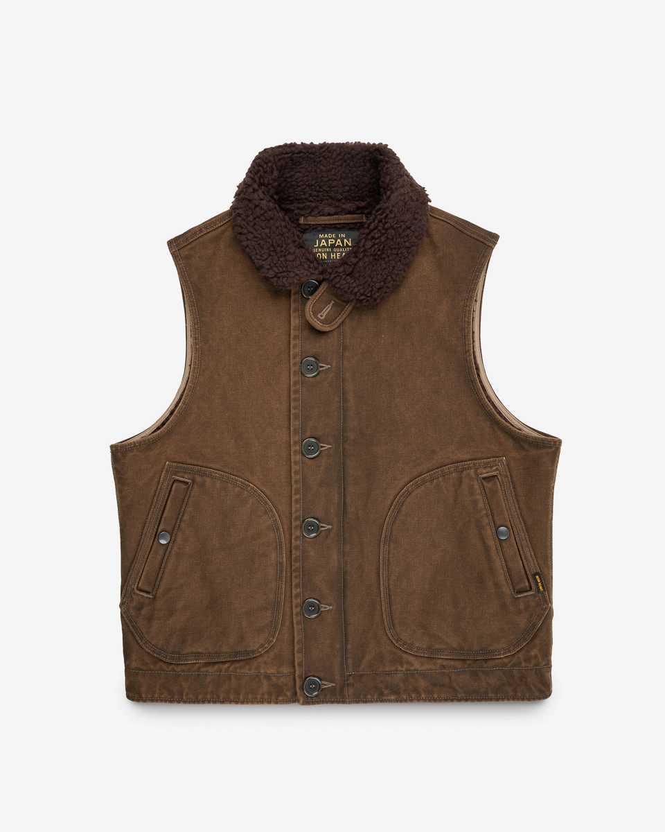 12oz Duck N1 Deck Vest - Brown SustainableProduction Lightweight Jacket