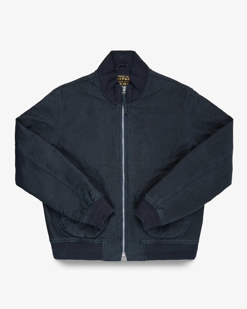 Icon Fit Formal Shirt 12oz Whipcord Tanker Jacket - Navy