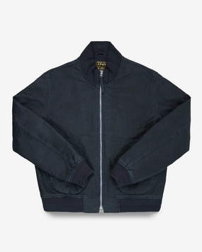 Icon Fit Formal Shirt 12oz Whipcord Tanker Jacket - Navy