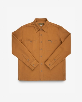 Glam Night 13oz Oxford Cloth Work Overshirt - Camel
