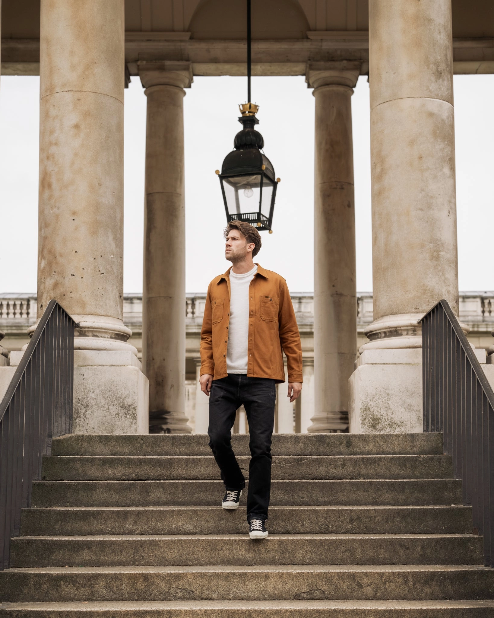 Gloss Fit Epic Core 13oz Oxford Cloth Work Overshirt - Camel