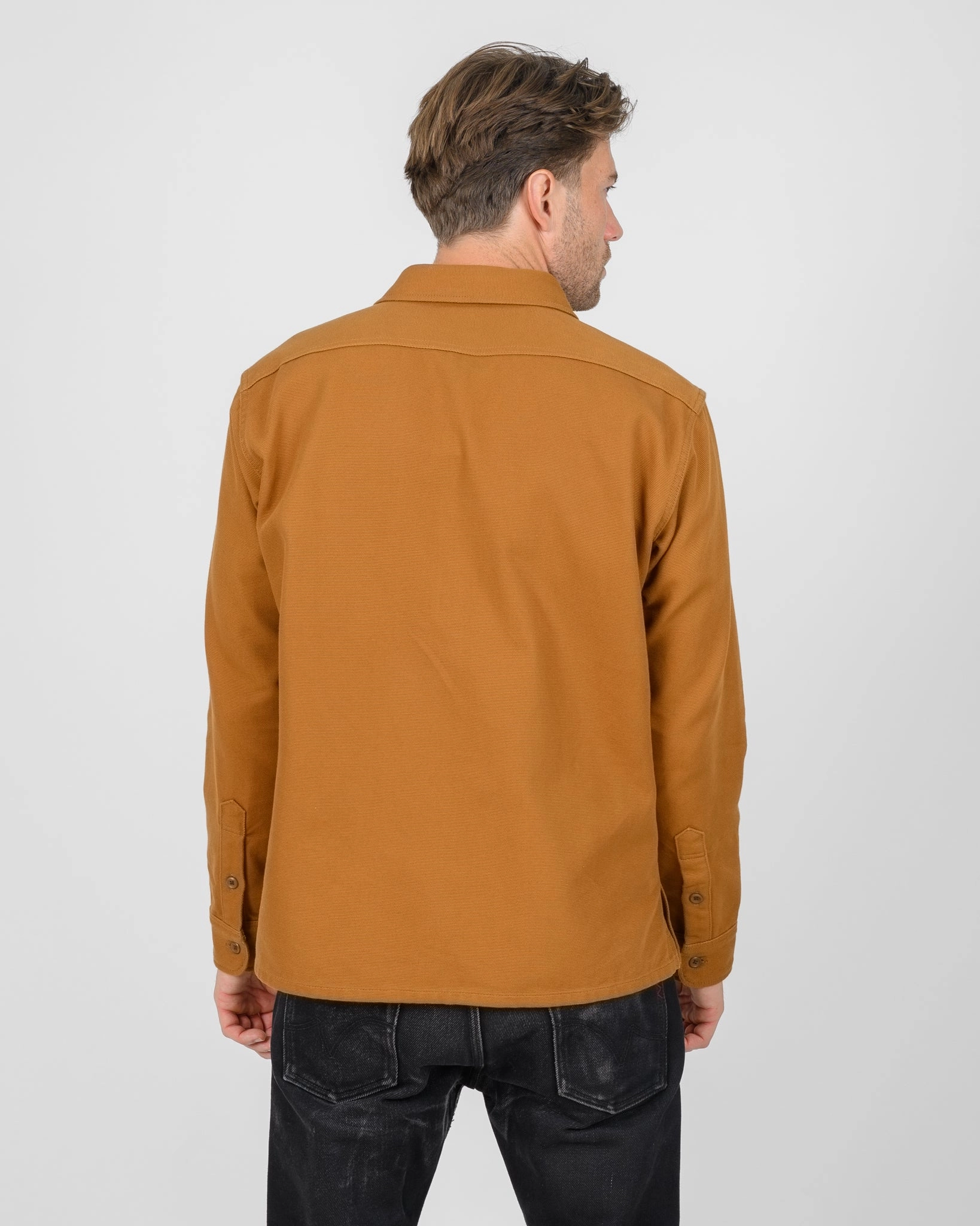 DurableBlend 13oz Oxford Cloth Work Overshirt - Camel