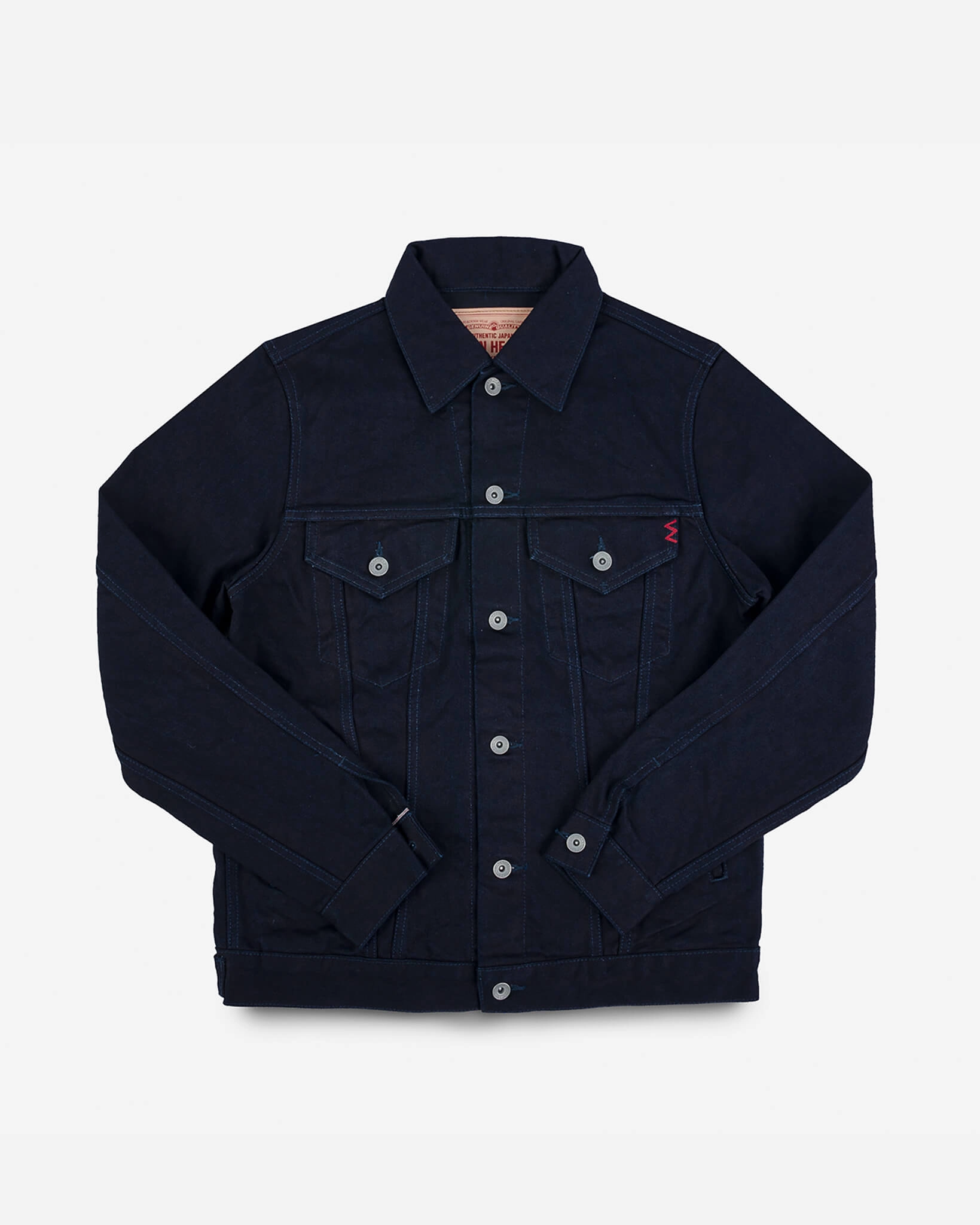 fall season 14oz Selvedge Denim Modified Type III Jacket -  Indigo/Black