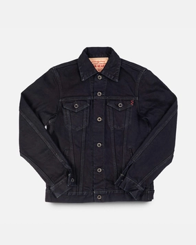 Weather Ready 14oz Selvedge Denim Modified Type III Jacket - Indigo Overdyed Black