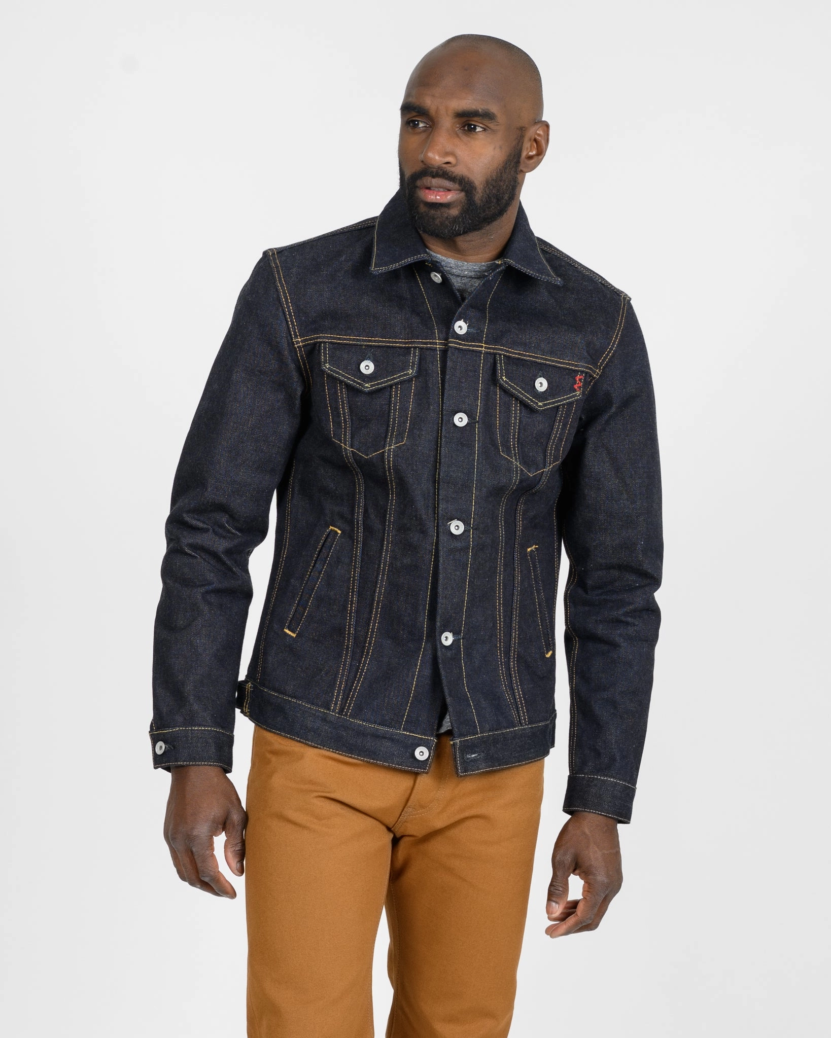 19oz Left-Hand Twill Selvedge Denim Type III Jacket - Indigo Lightweight Lining