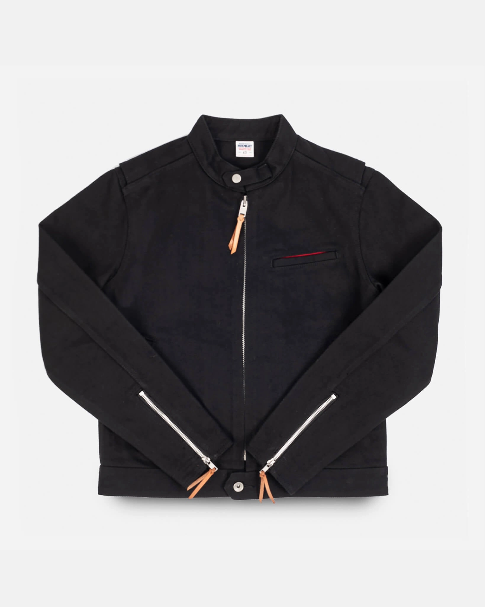 21oz Denim Rider's Jacket - Superblack Non-Fade Teflon coating Stylish Outer Layer