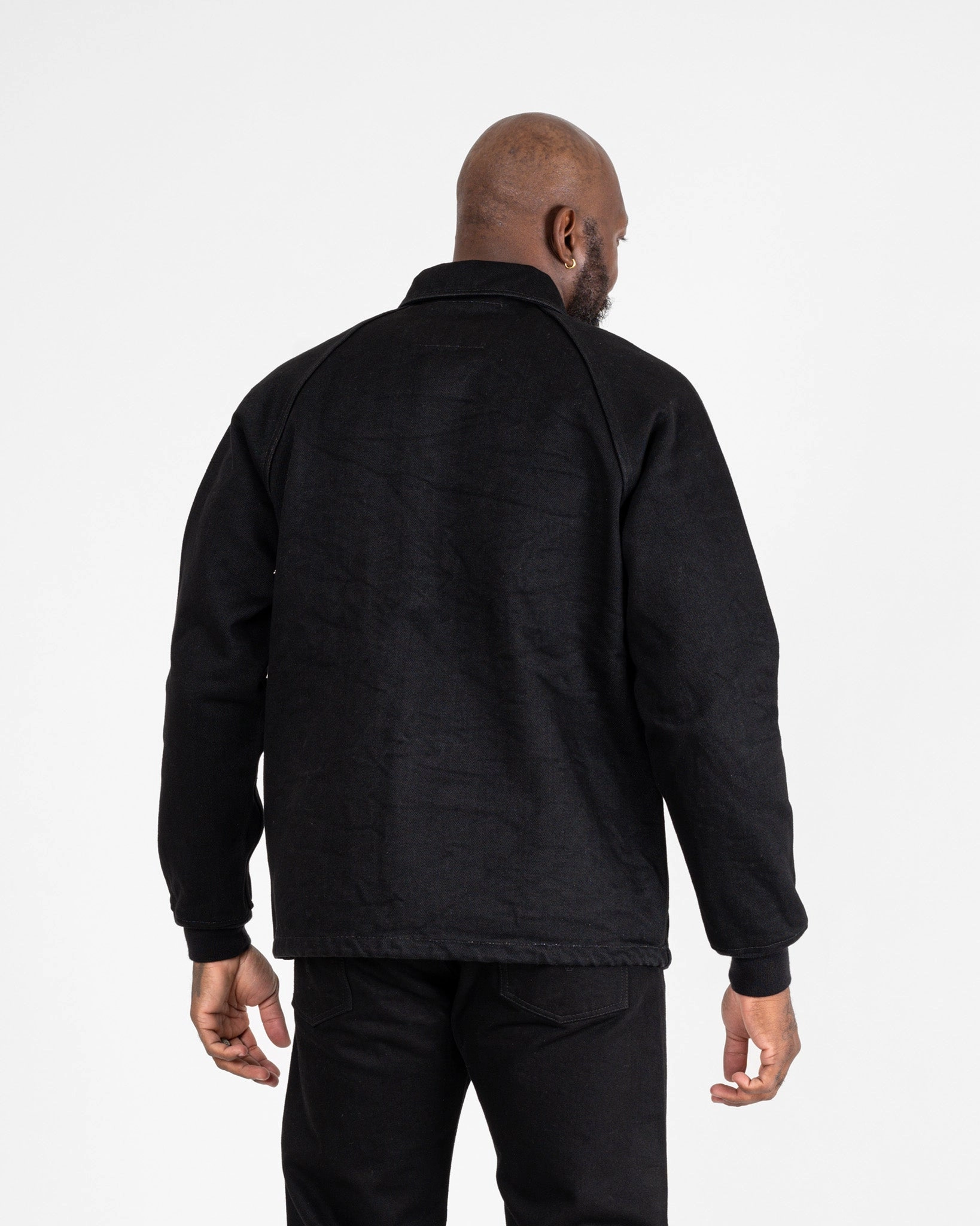 21oz Serge Windbreaker - Black Stretch Enhanced Mobility Zones AdjustableHood
