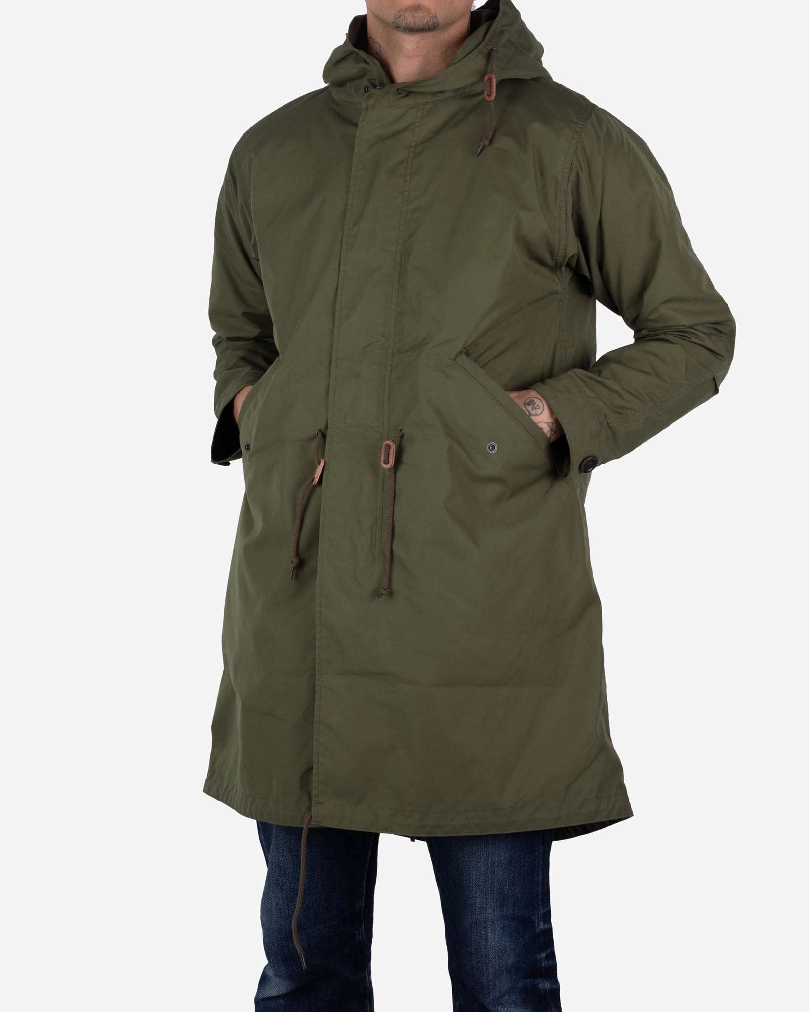 5oz Quilted Lining M-51 Type Field Coat - Olive AbrasionFree Edging Soft Jersey
