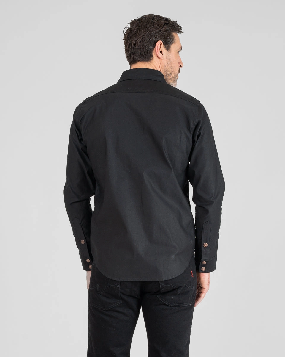 Bright Color 8oz Military Whipcord CPO Shirt - Black