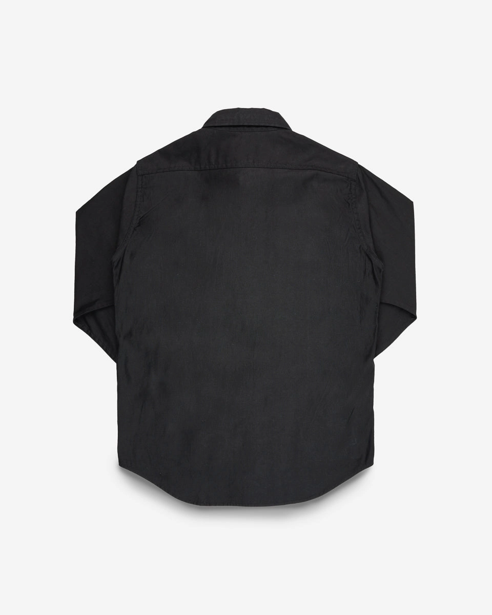 8oz Military Whipcord CPO Shirt - Black Thermal regulation Recycled materials