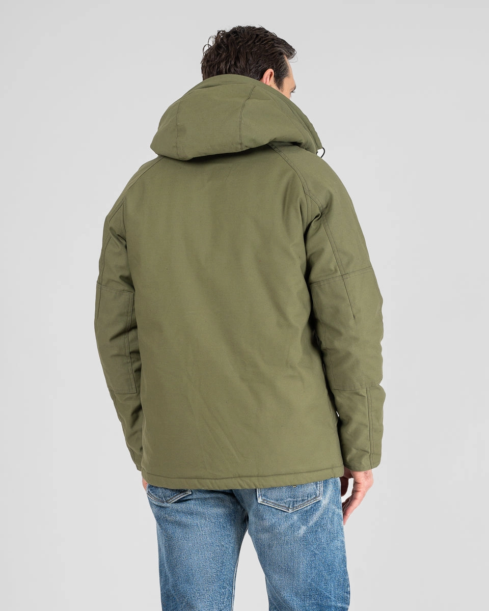 SustainableTextiles Bold Core 8oz Sateen/Primaloft? Winter Parka Jacket - Olive
