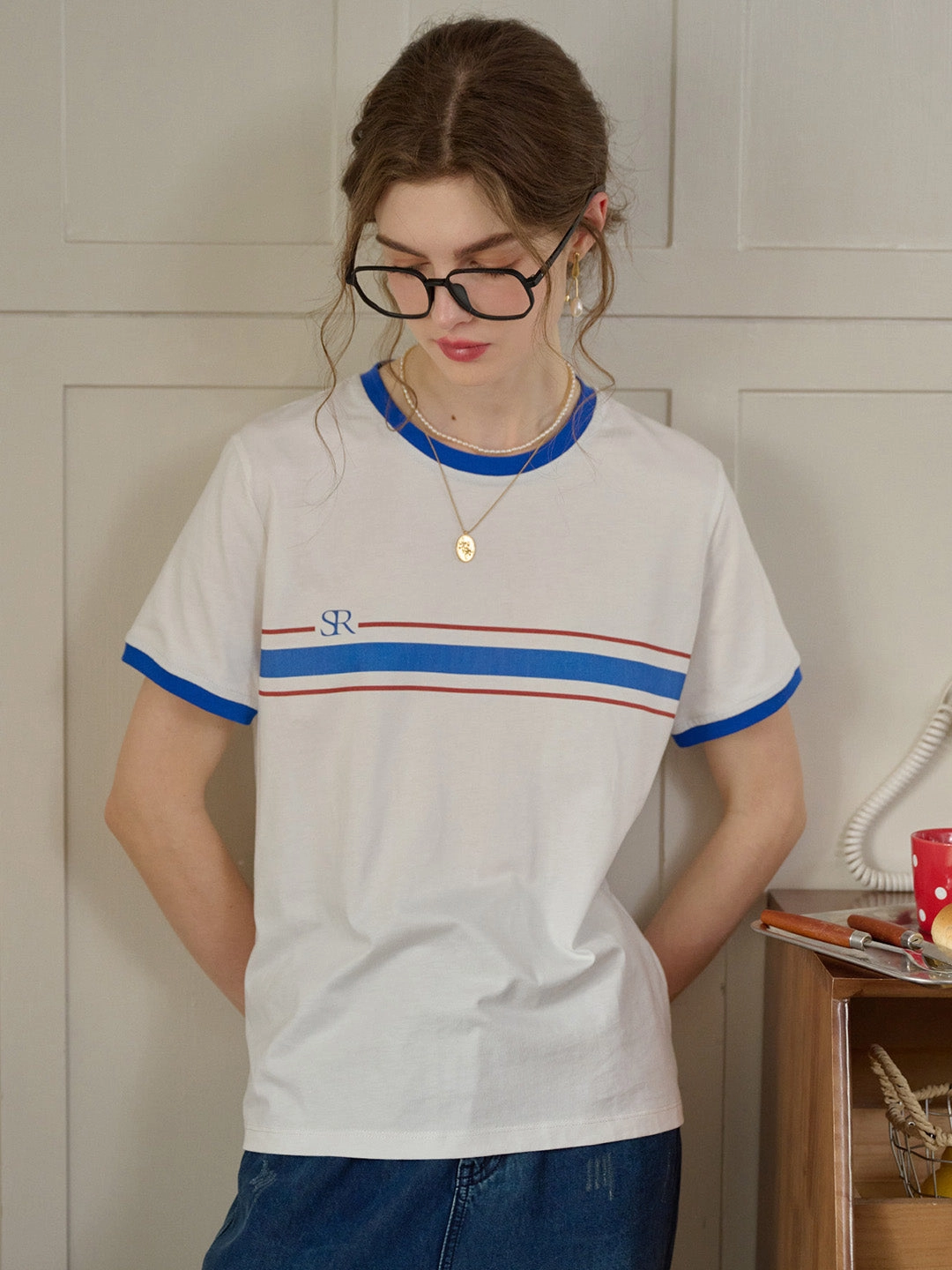 PreShrunk Cotton ??Final Sale??Allison Round Neck 100% Cotton T-shirt