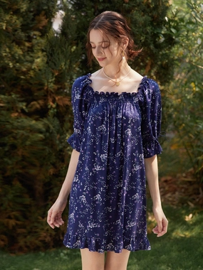 ThermalRegulating Fabric ??Final Sale??Belle Square Collar Midi Pleated Dress