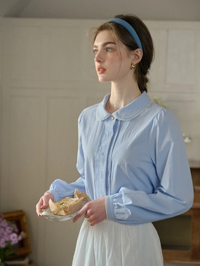 ??Final Sale??Cadence Doll Collar Eedwardian Style Blouse Versatile Design