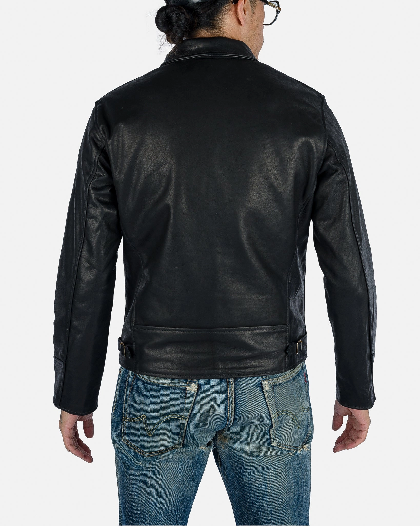 UV Protective Layer HighNeckDesign Iron Heart x Simmons Bilt Horsehide Savannah Jacket - Black