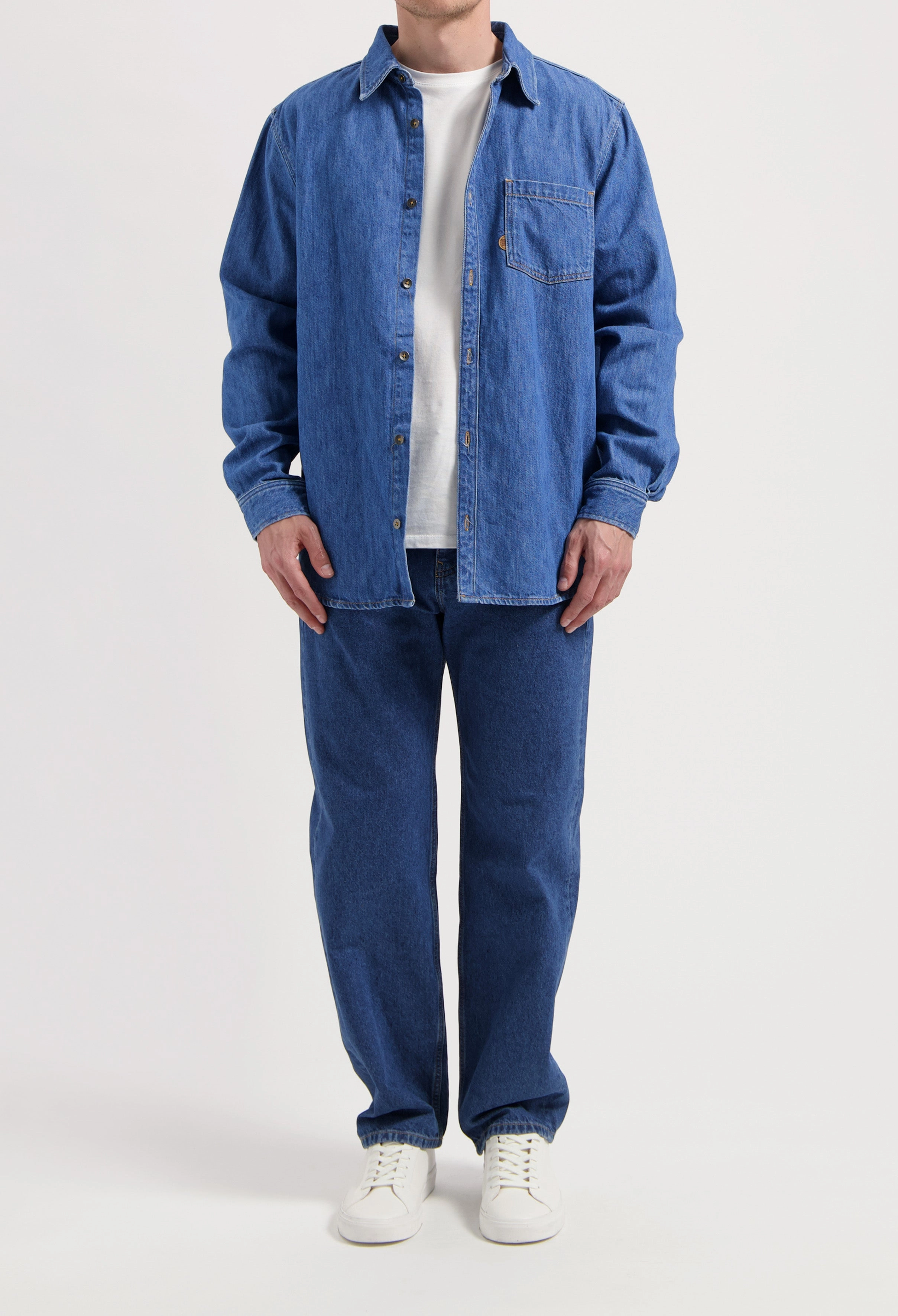 Alex Mid Loose - Medium Stone Breathable Stretch Fabric