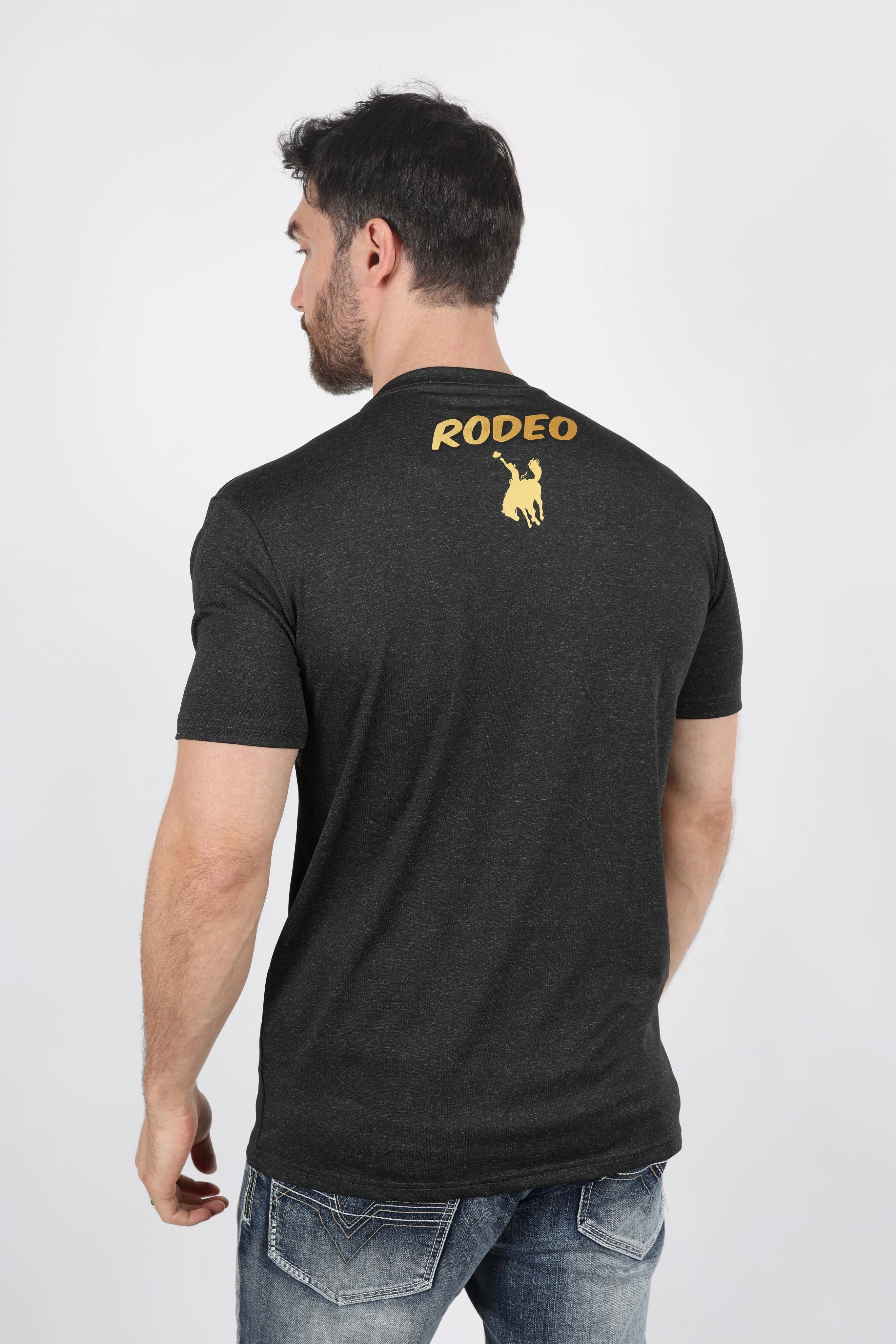 Mens Performance Fabric Modern Fit Stretch Rodeo T-Shirt Perfect Style Flexible Collar