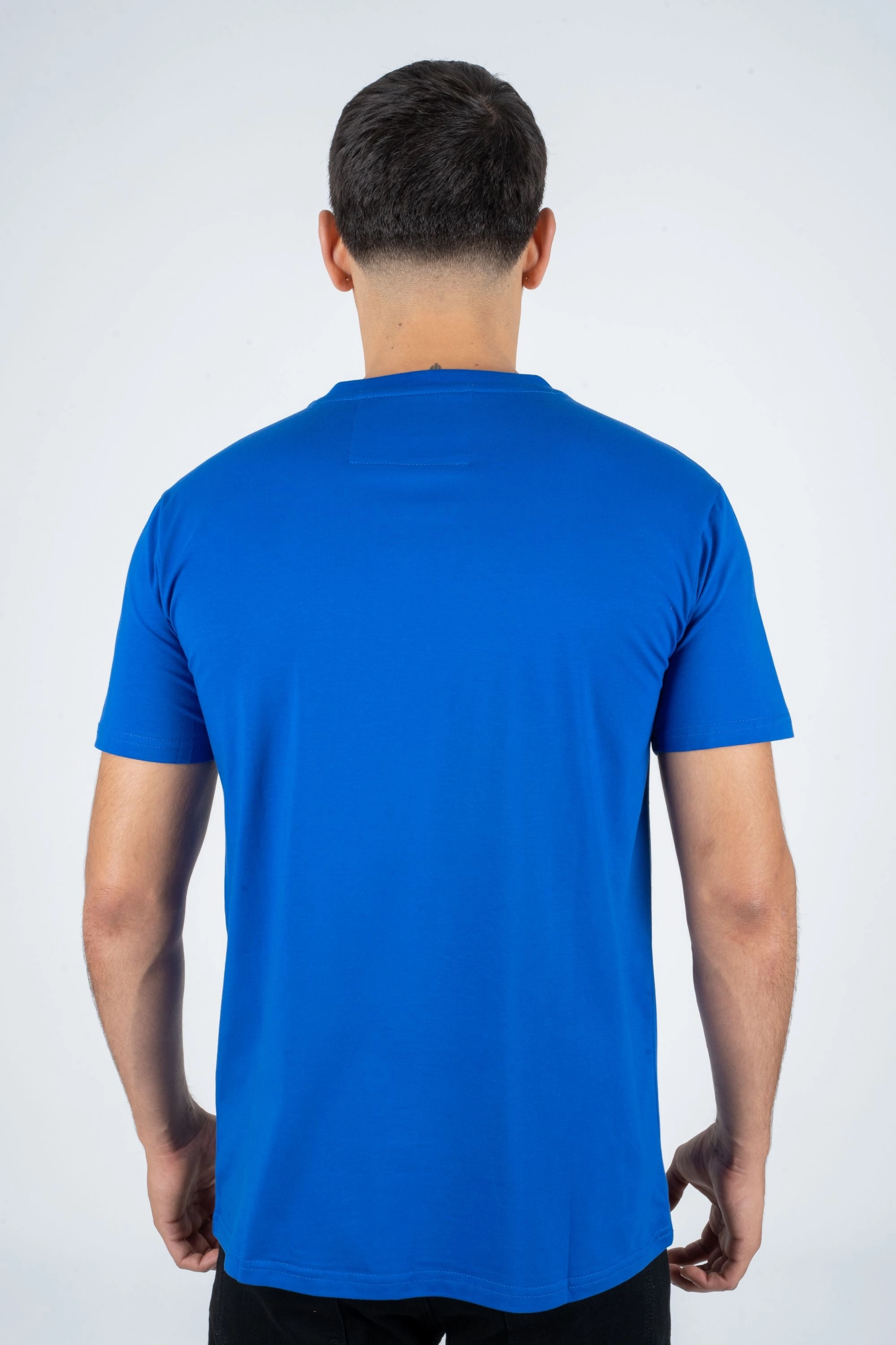 Comfortable and stylish Men's Cotton Royal Blue Rhinestone T-shirt