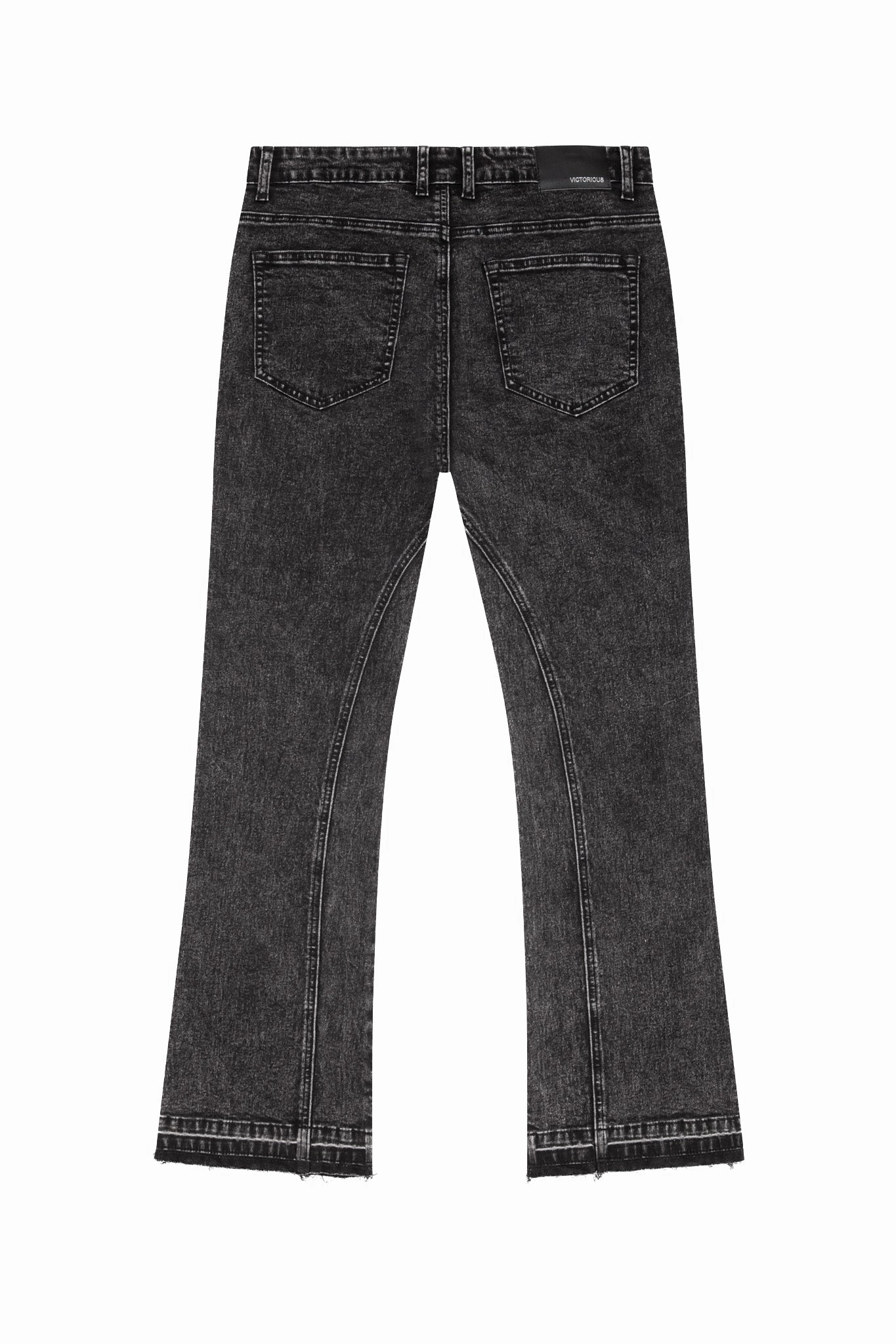 Ash Black Flared Denim Jeans Perfect Design Breathable fabric technology Functional Wear