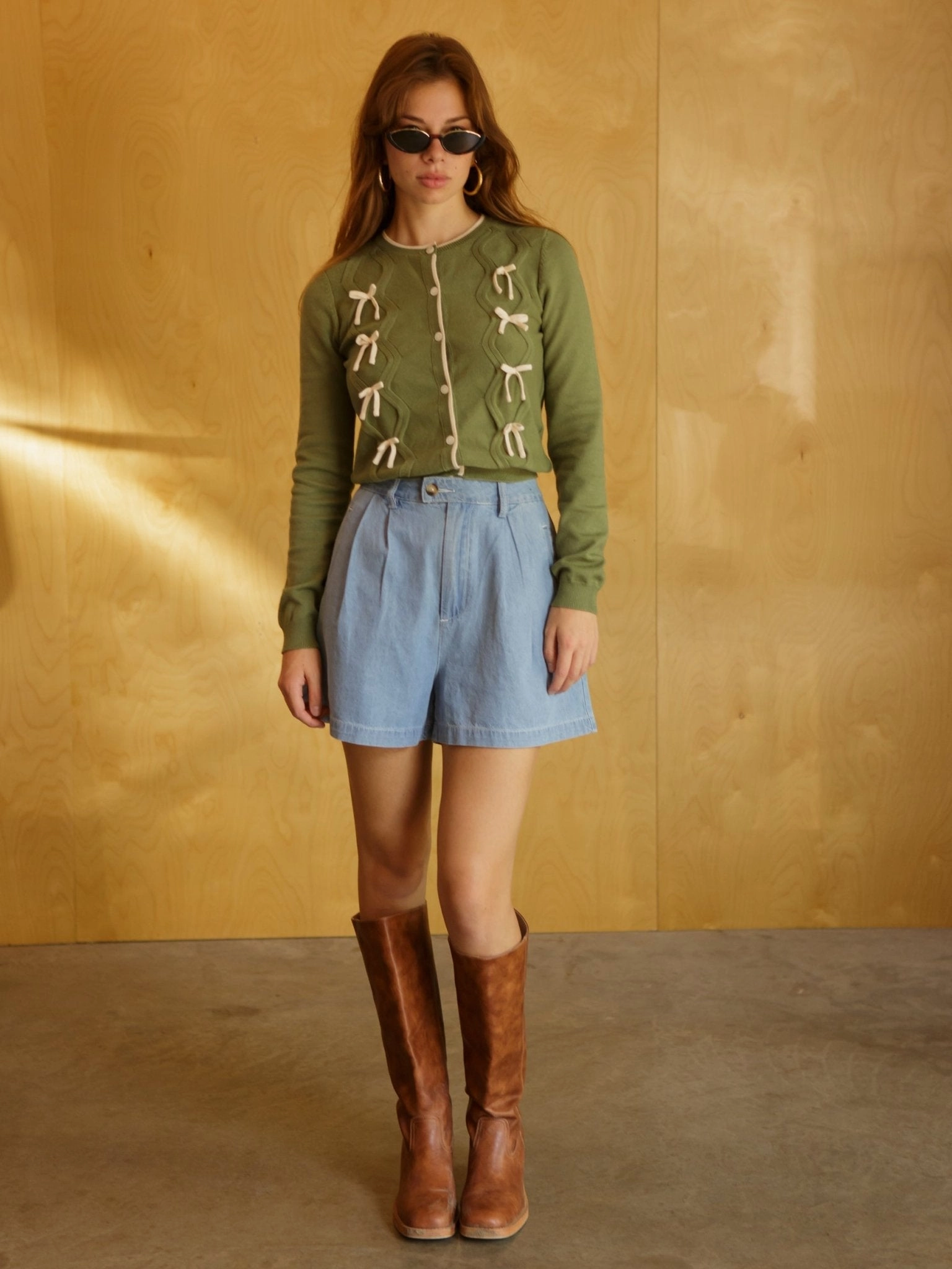 Mood Piece Austin Slouchy Denim Shorts