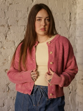 Seasonal piece Layered Look Aveline Waffle Sweater