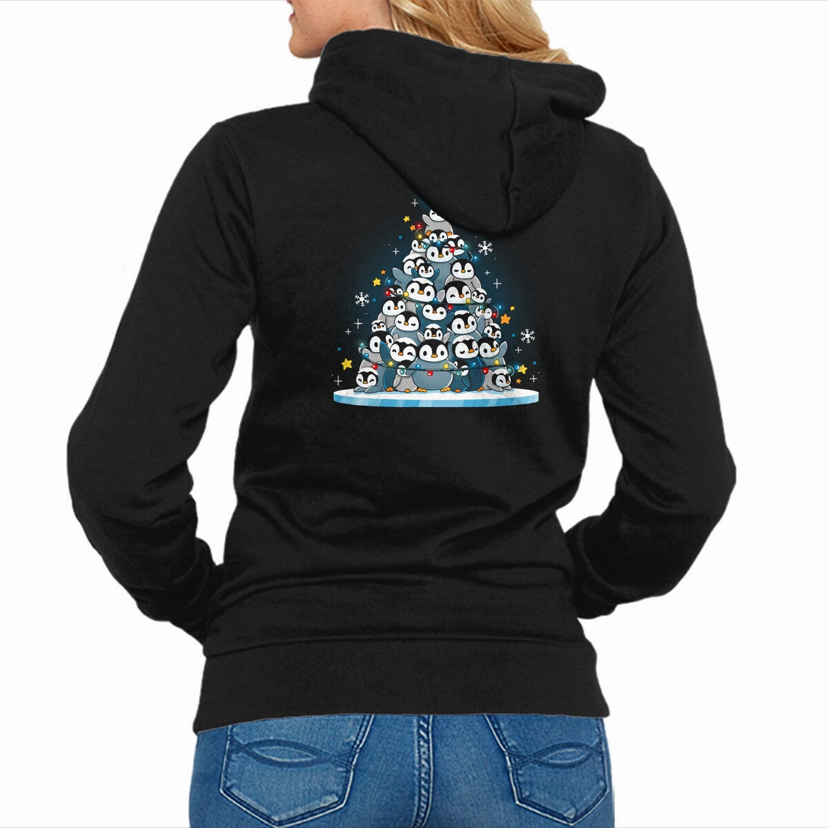 Polka Dot Sporty Fashion Penguin Christmas Tree