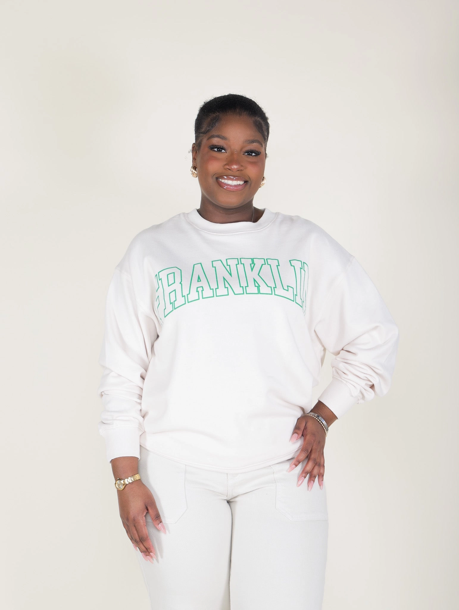 Franklin Outline Sweatshirt Fashion Knit