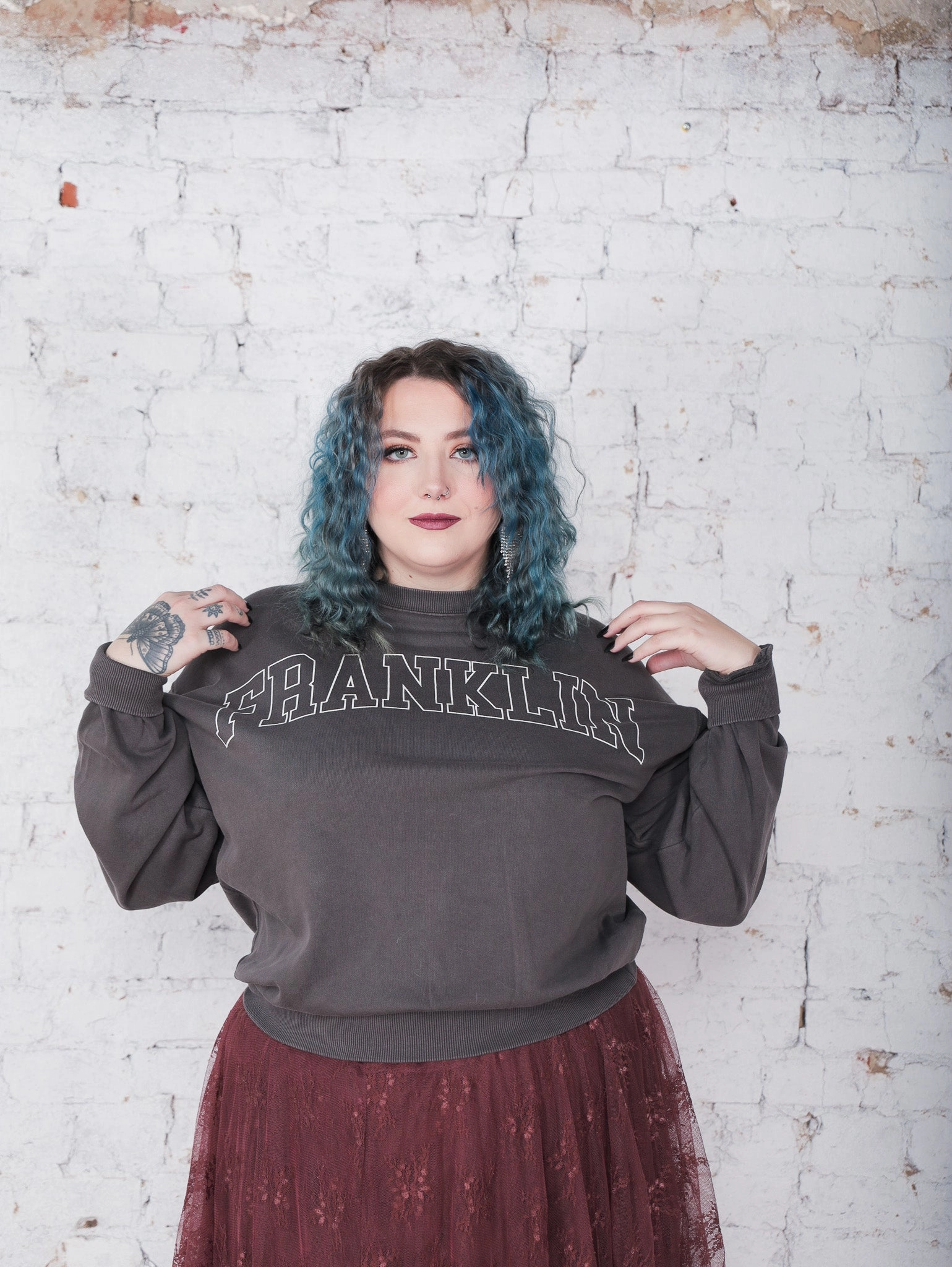 Comfort Stretch Versatile Layer Franklin Outline Sweatshirt