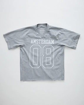 Layering Piece TearResistant Fabric Football T-Shirt Amsterdam Lunar Dust
