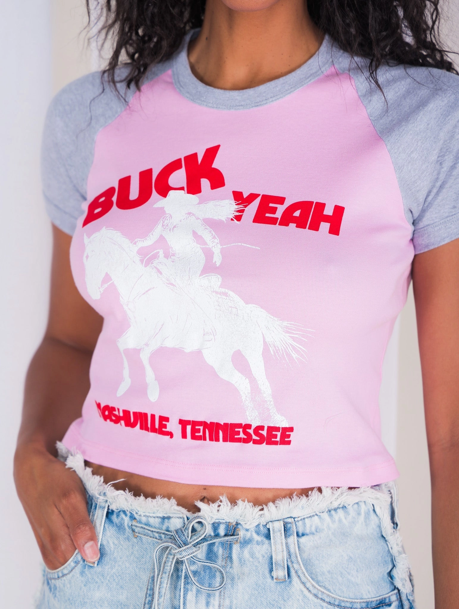QuickRelease Fasteners Buck Yeah Nashville Raglan Tee