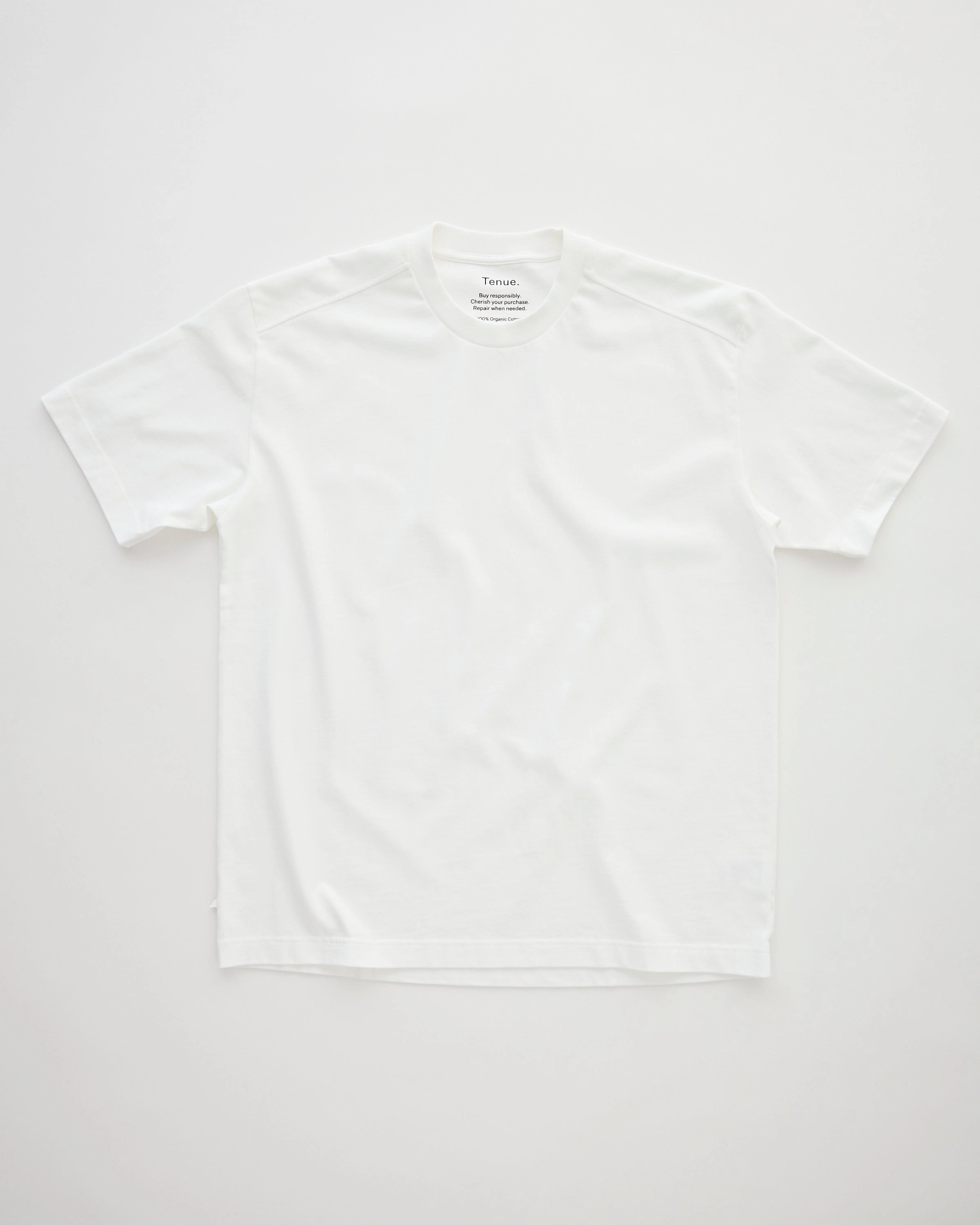 SweatAbsorbingTexture Soft Tunic Bruce T-Shirt Optic White