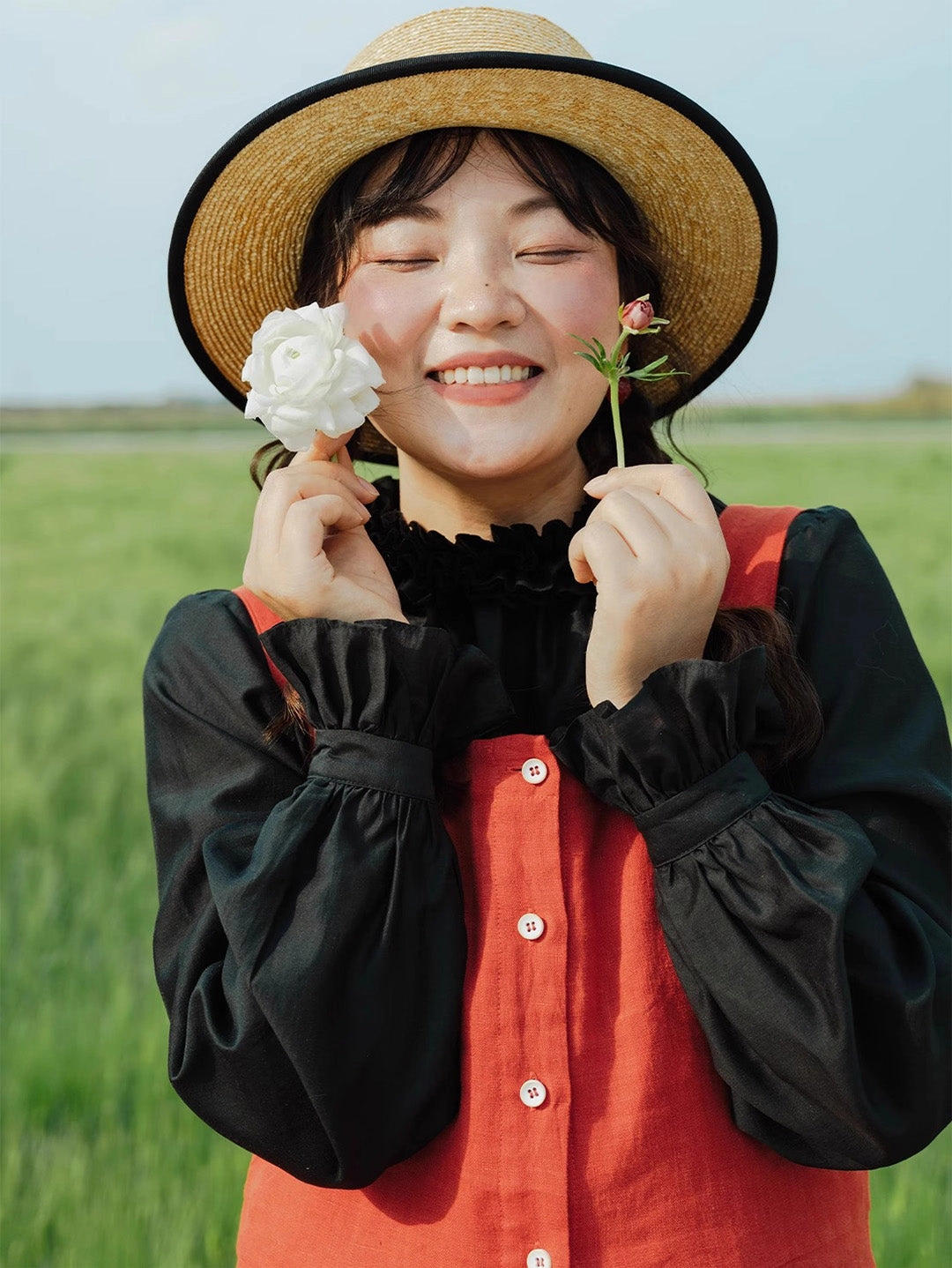 American Ease Chowxiaodou Petal Collar Shirt