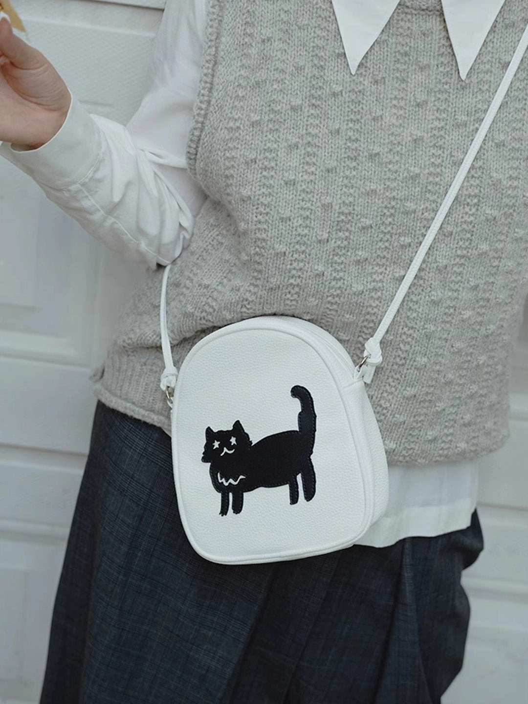 Chowxiaodou Texture Crossbody Bag King Mode