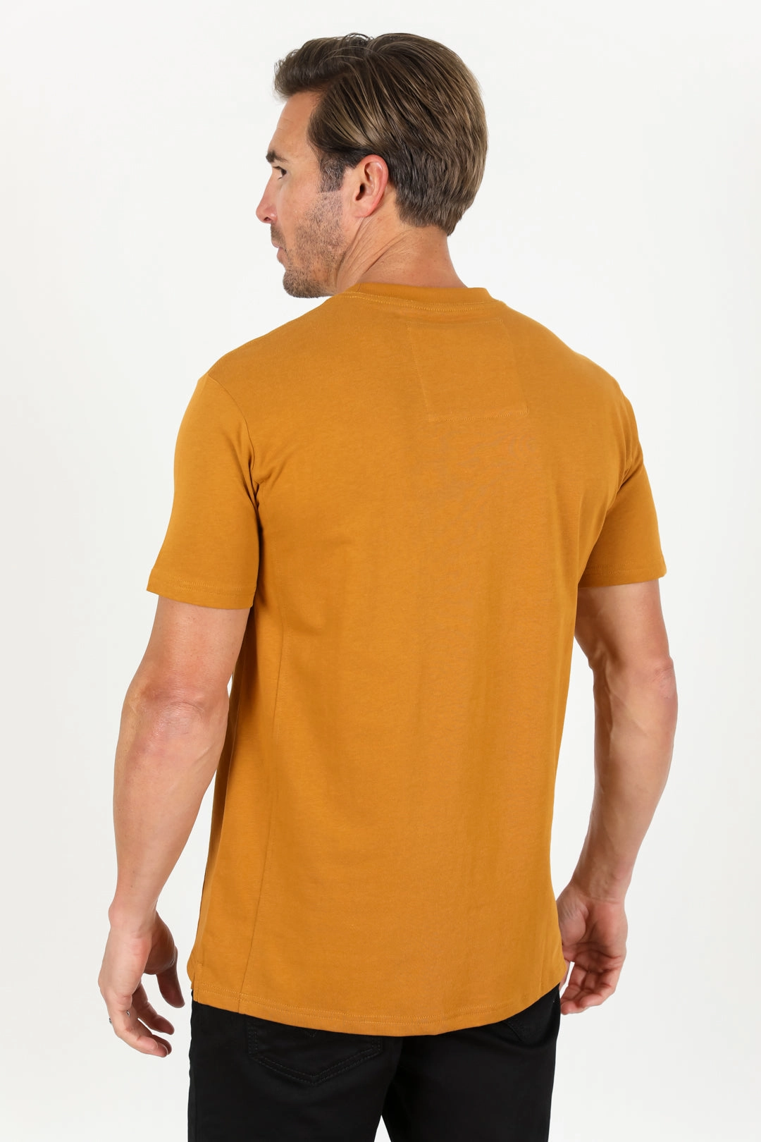 Classic Cotton Knit Camel T-Shirt Chic Smart
