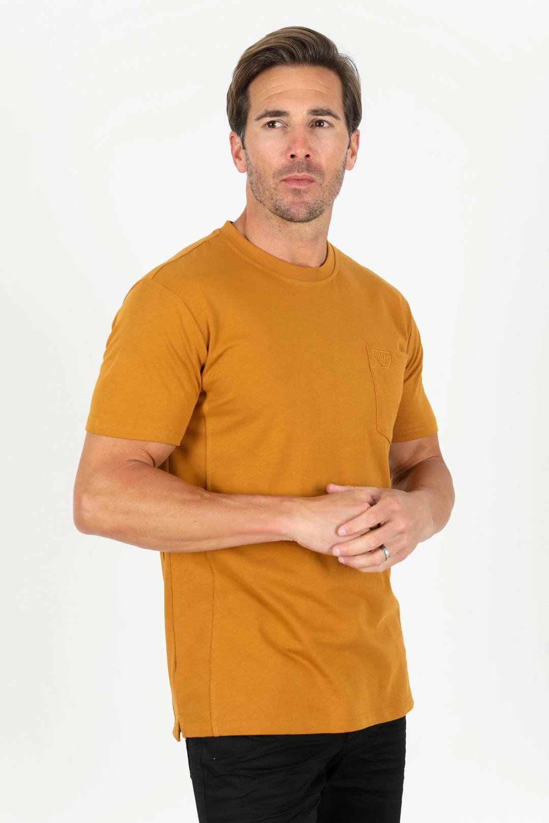 Thermal Regulating Layer Classic Cotton Knit Camel T-Shirt