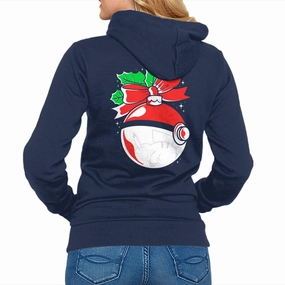 Poke Xmas Effortless Hoodie product herringbone texture
