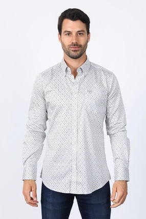 Mens Satin Cotton Modern Fit White Long Sleeve Shirt Wrinkle Resistant Material Anti-static