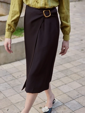 Minimal Edge Easy Match Giselle Midi Skirt