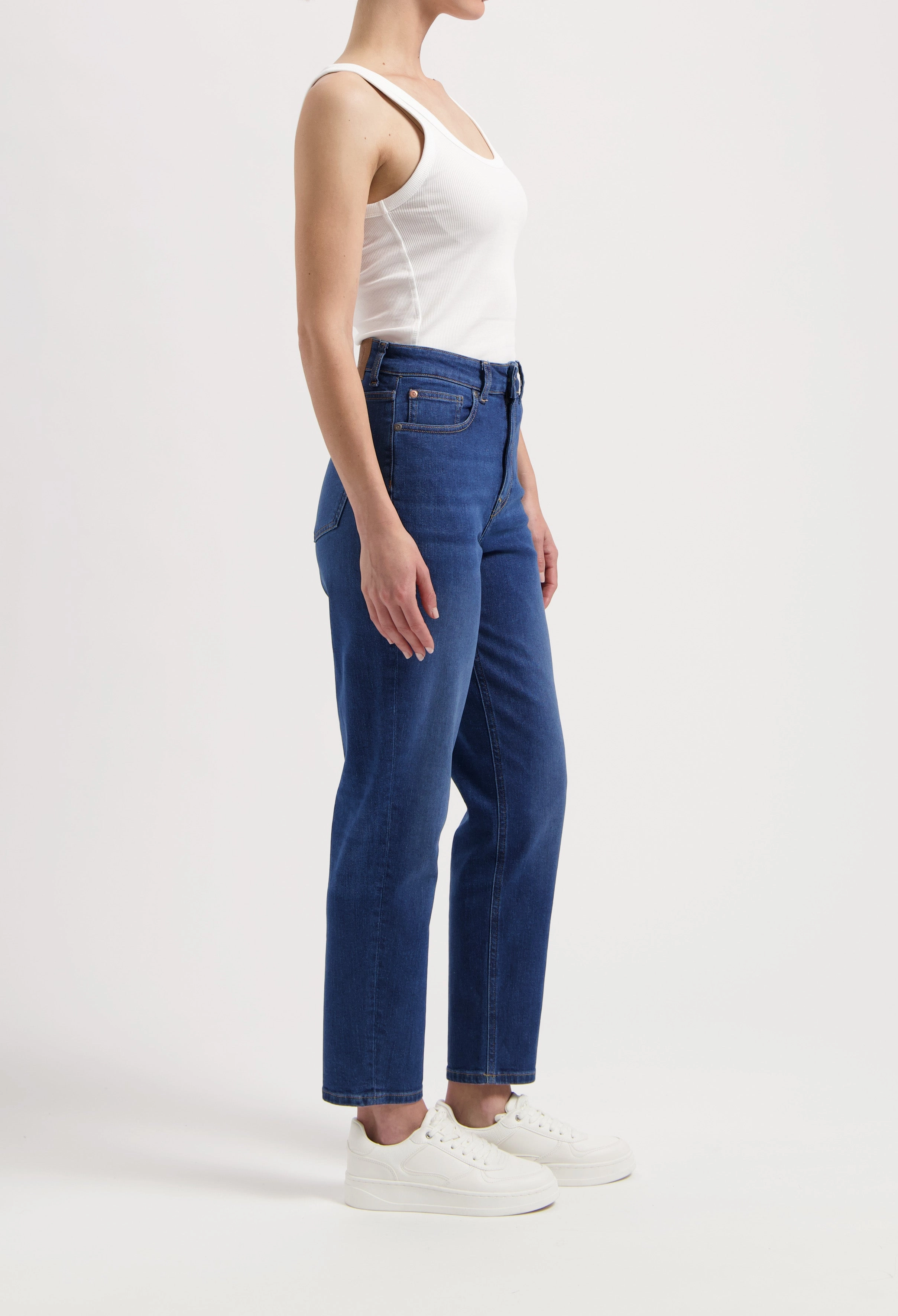 Mams High Tapered - Stone Indigo NonRestrictive Fit