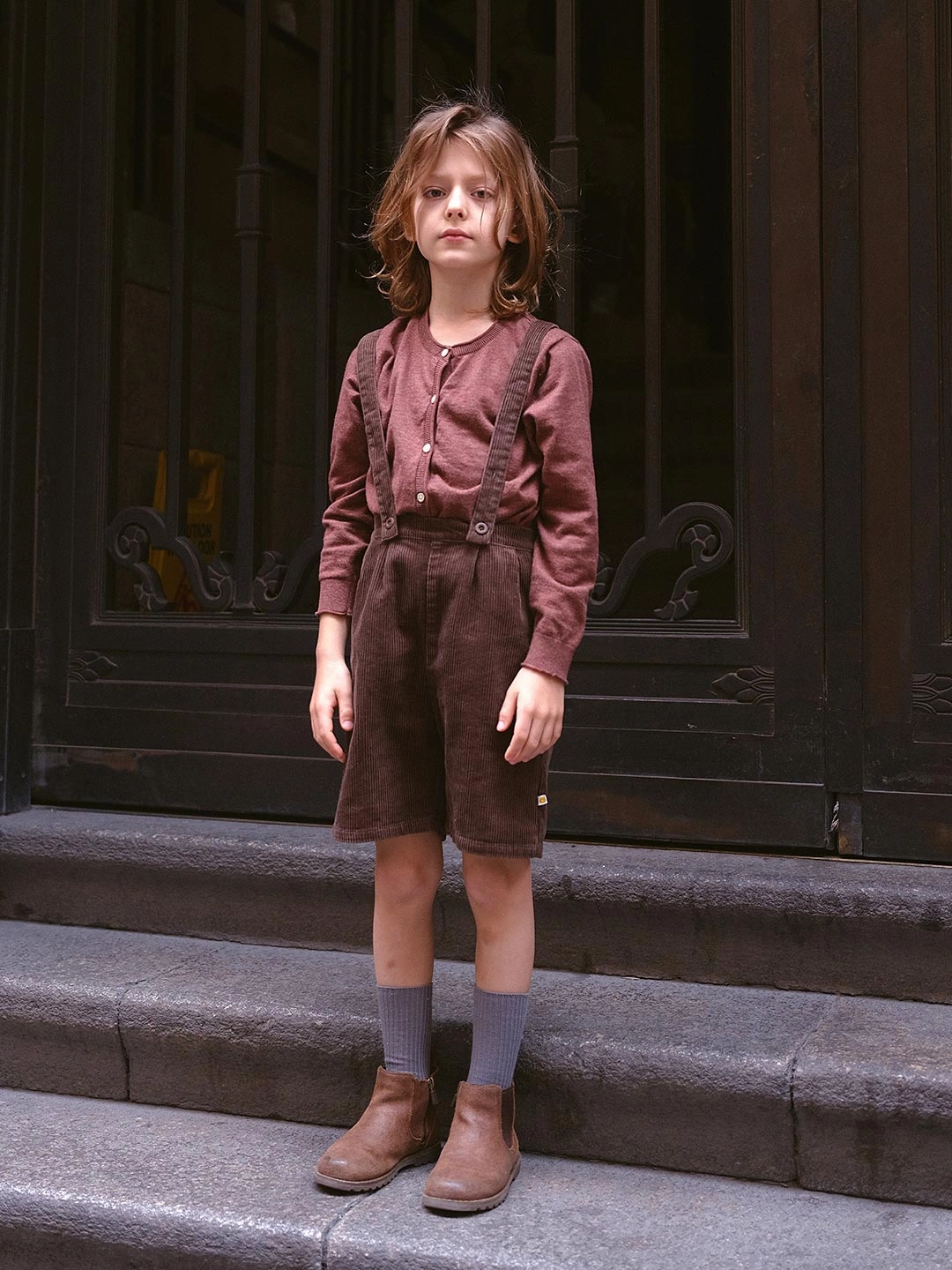 ??Final Sale??Nocry Cotton Knitwear - Brown Relaxation Wear Flexible Joints