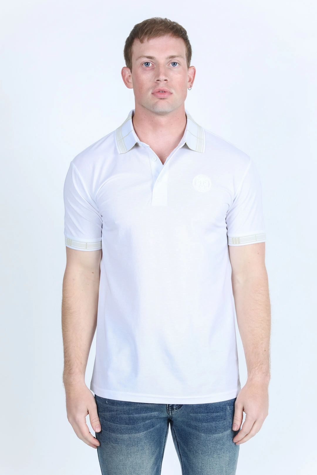 Comfort Design Summer Comfort Mens Modern Fit Stretch Fashion Polo