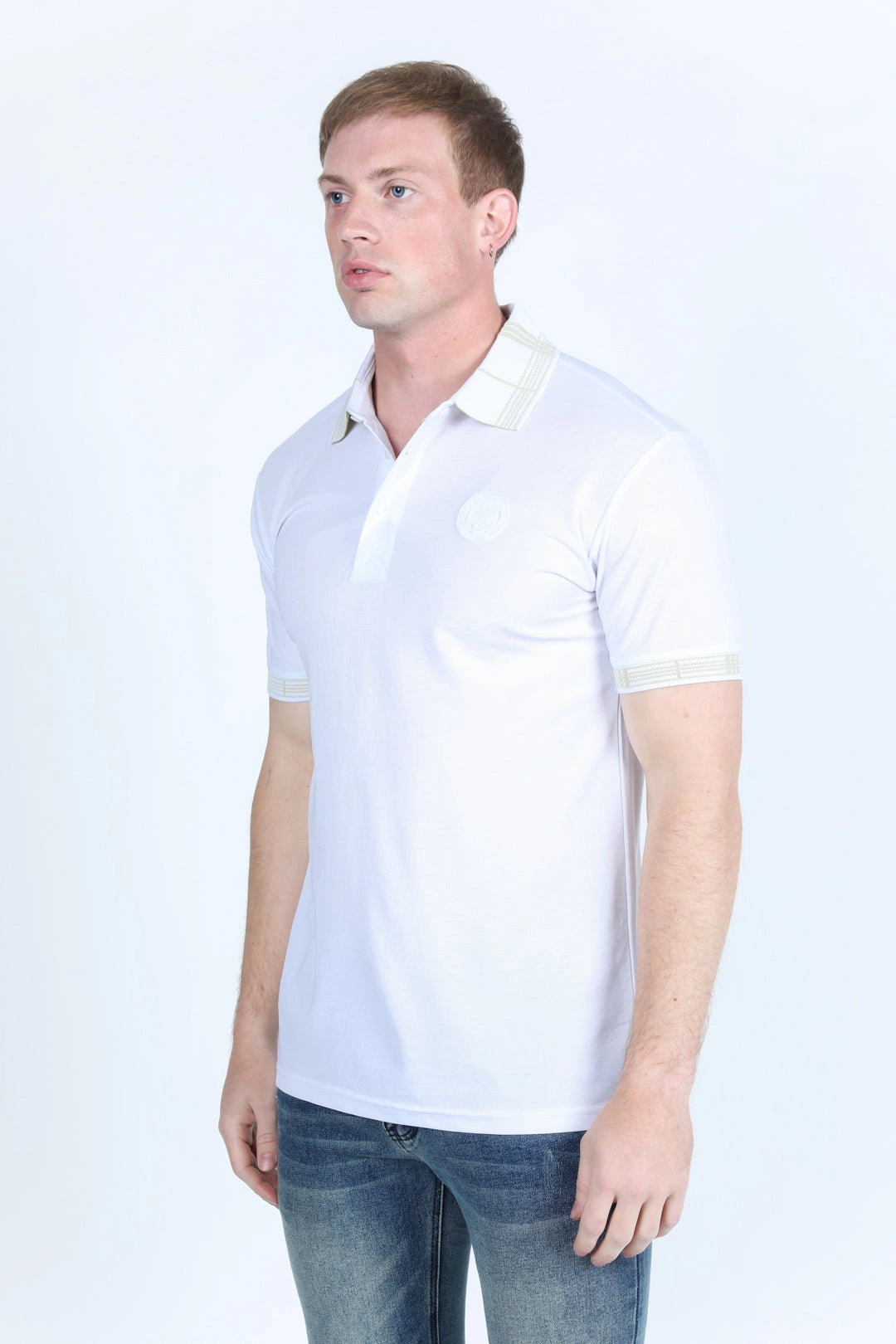 Layering Fashion Mens Modern Fit Stretch Fashion Polo