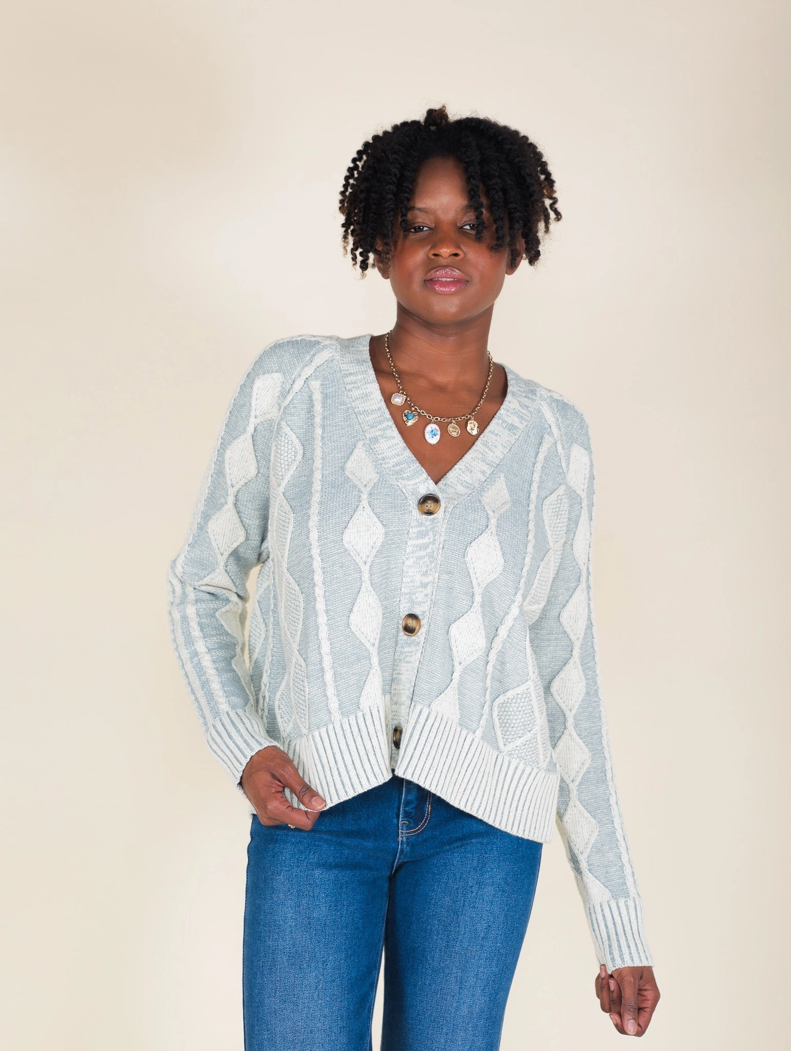 Soft Lining Tyler Pattern Cardigan