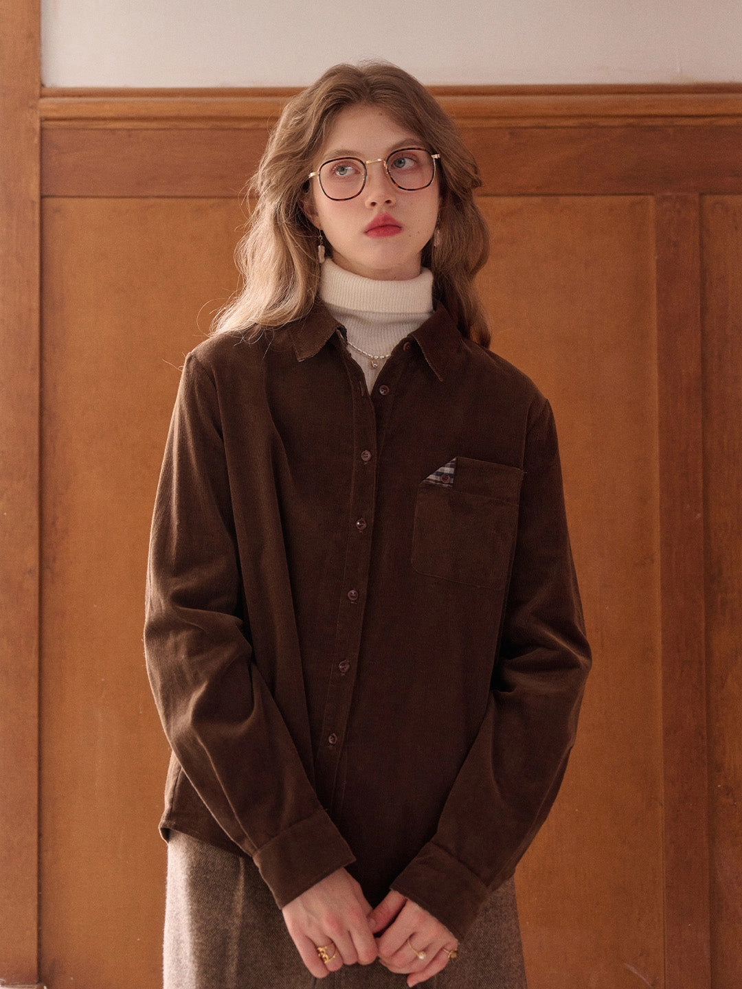 Davina Notch Lapel 100% Cotton Shirt HypoallergenicYarn