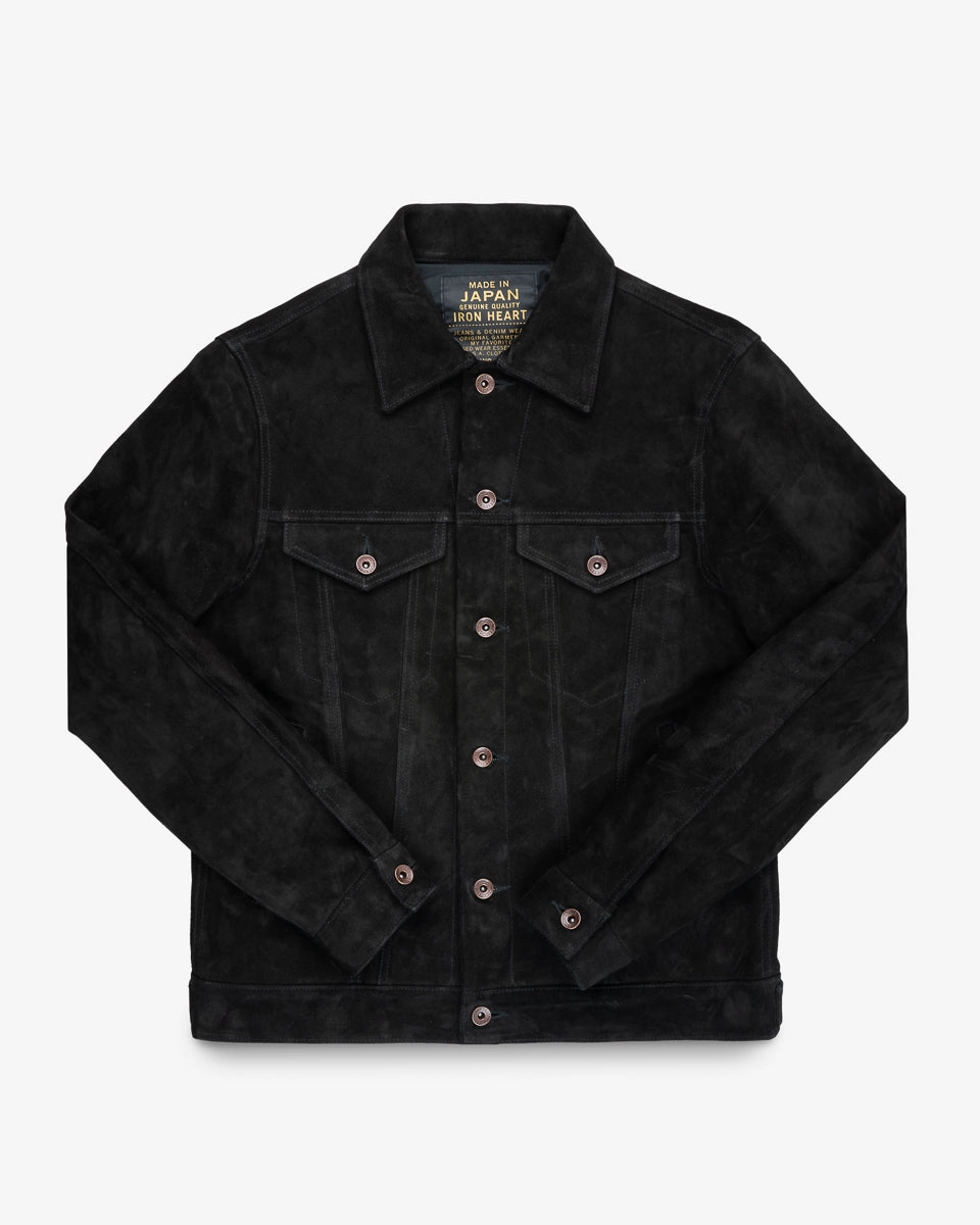 Horsehide Suede Modified Type III Jacket - Black AntiPilling Technology Bold Fashion