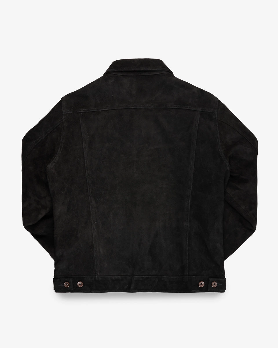 ThermalRegulating Fabric Horsehide Suede Modified Type III Jacket - Black