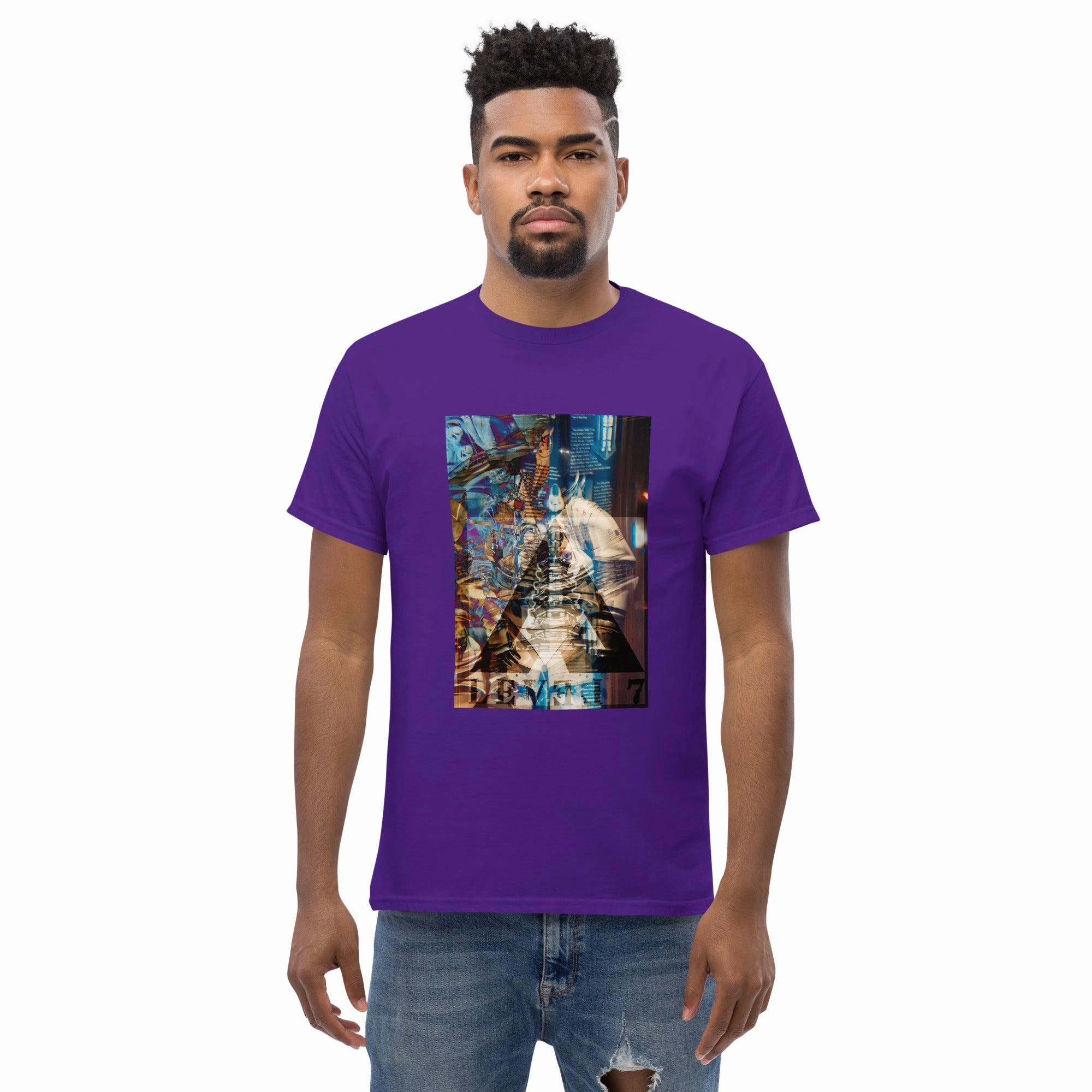 SweatAbsorbingTexture Men's Seven Temple Graphic T-Shirt