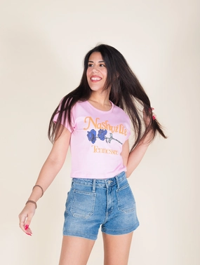 Nashville Pick A Flower Baby Tee SnagFreeKnit