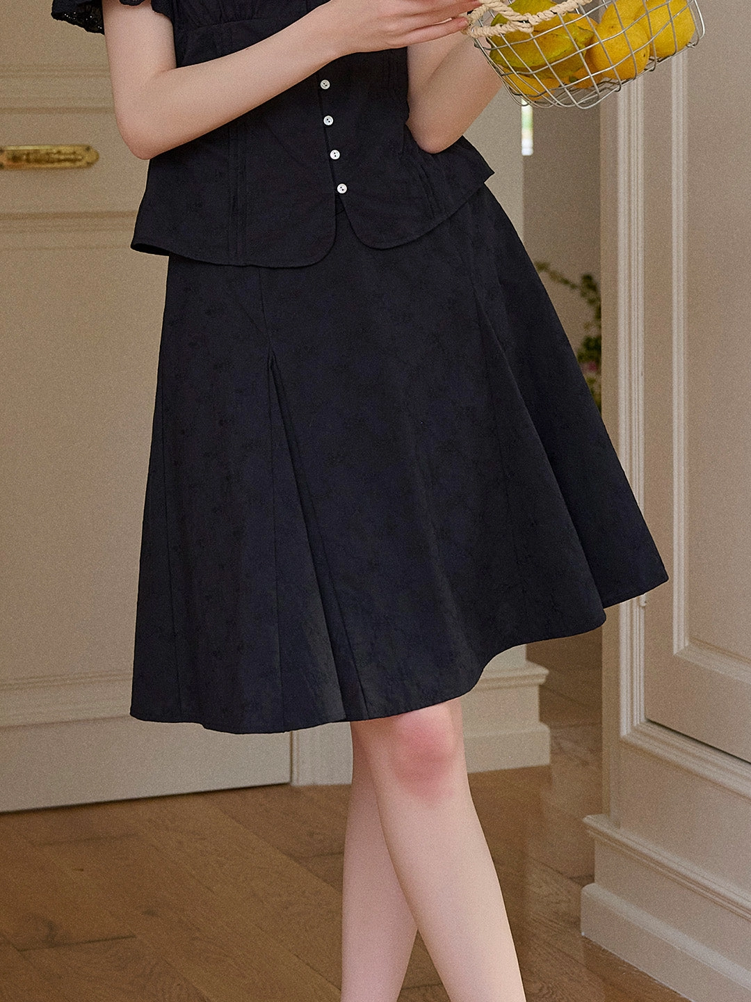 NonIrritatingSeams Charleigh Embroidery 100% Cotton Skirt